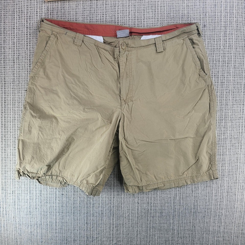 Columbia Shorts Mens 40 Khaki Quick Dry Hiking Outdoor Zip Fly‎ Pockets 10 in